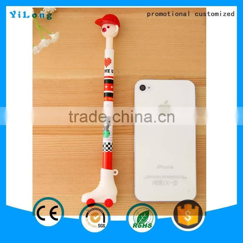 high quality animal head pen polymer clay pen Animation pen