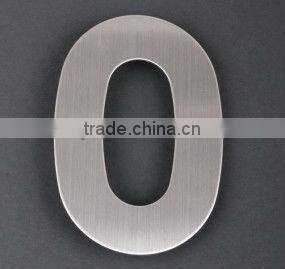 2D stainless steel House number sign in 200mm