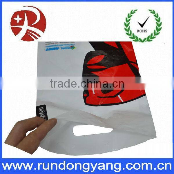 plastic take away food die cut bag