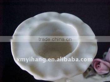 ceramic rose design wedding candelabra