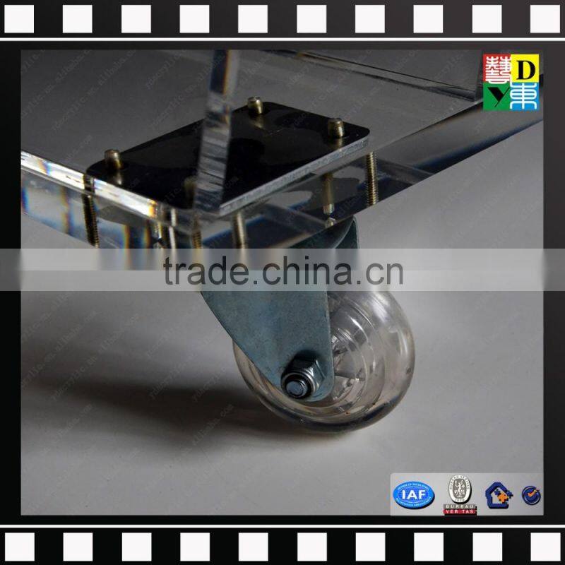 Clear Acrylic Side Table Crystal Clear Acrylic Trolley With Wheels From Shenzhen Yidong