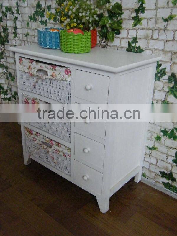White home furniture/ Household wooden furniture/ Wood Cabinet