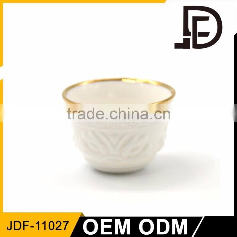 ceramic promotional wholesale porcelain cawa coffee cup set for Ramadan