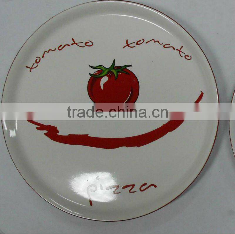 Ceramic 10.5" Round Pizza Plates