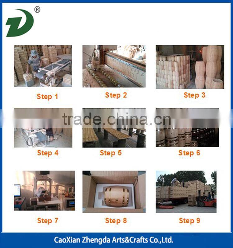 2015 Hot Selling Solid Wood Empty Barrel