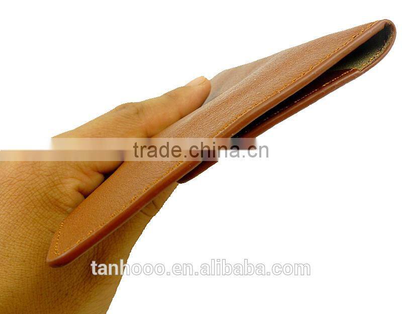 personalized passport holder in brown leather passport cover