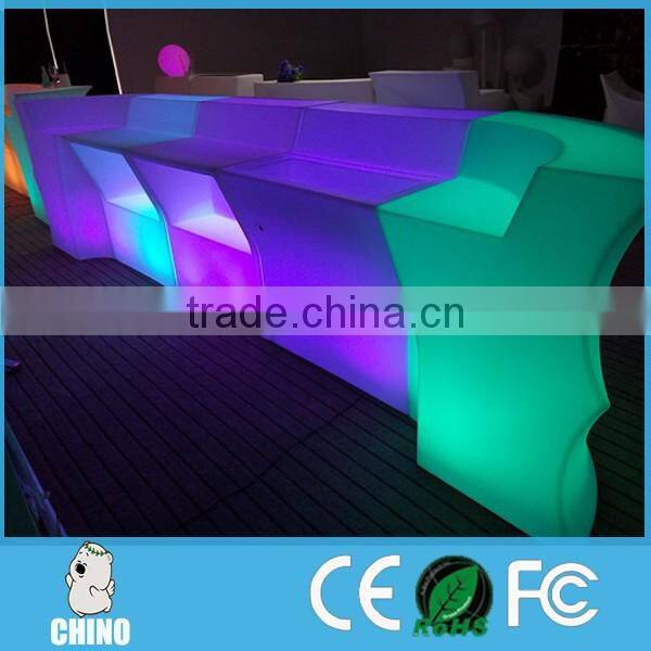 2016 Hot selling Bar Counter LED Banquet Bar Table