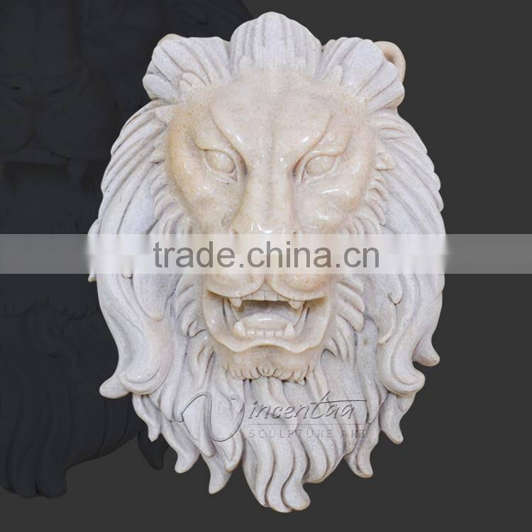 outdoor garden decoration stone carving stone lion head carving
