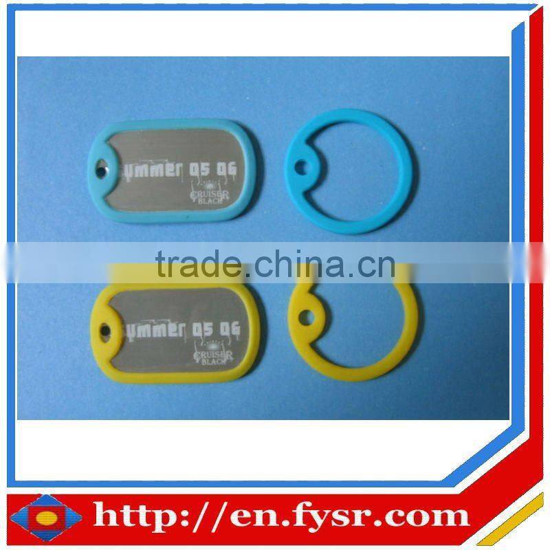 Customized Silicone Dog Tag with Debossed Logo