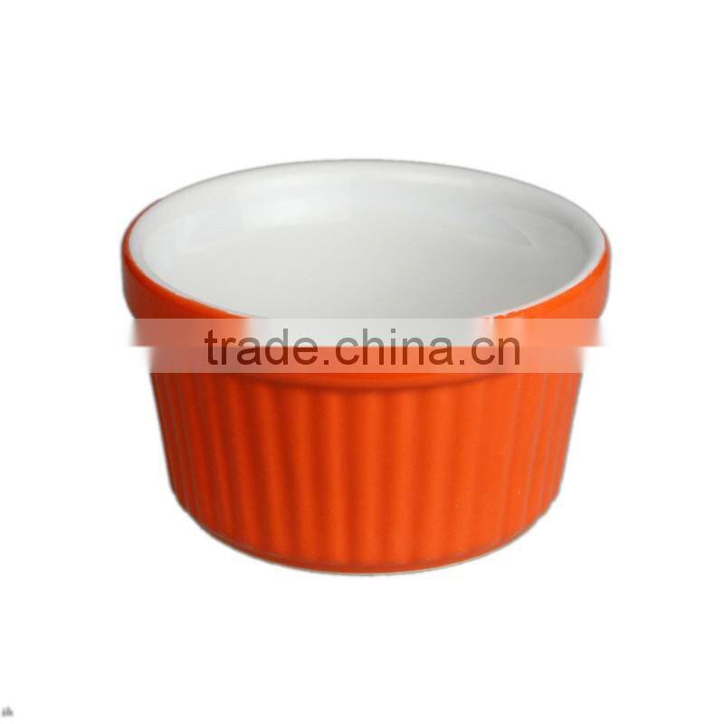 9cm ceramic souffle ramekin dish
