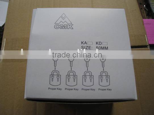 Golden color iron padlock