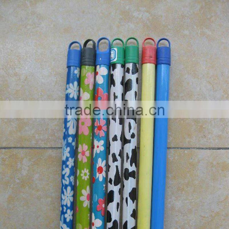 PVC coated wooden parts of the broom