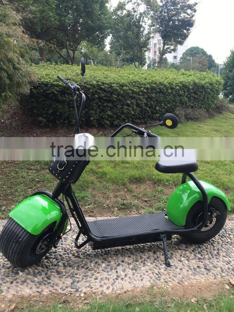 2016 popular Harley style electric scooter with big wheels fashion city scooter citycoco