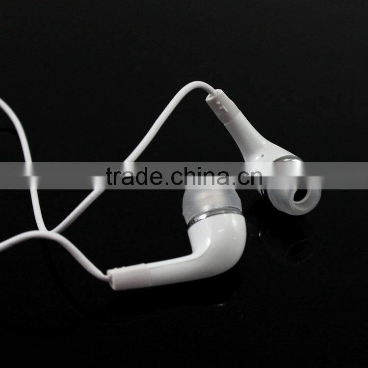Flat wire cable high quality earphone with mic in ear earphone