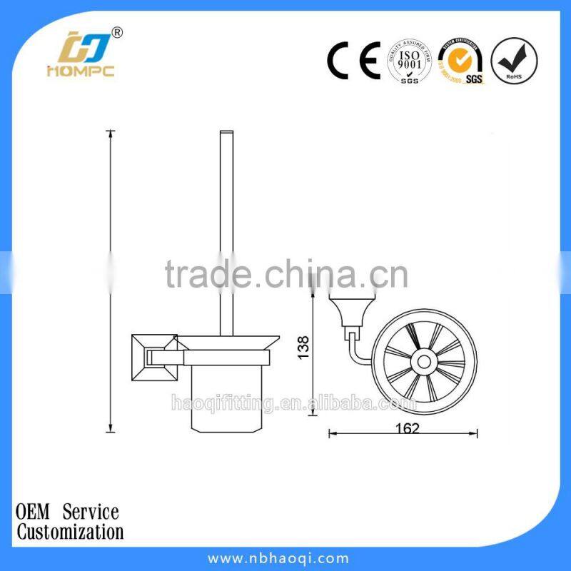 stainless steel toilet brush holder