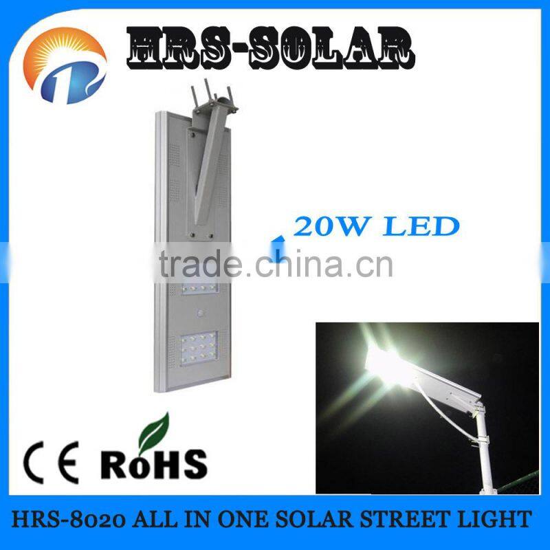 Special design energy saving integrated all in one Solar Street Light 30LED