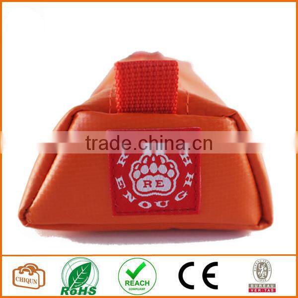 Tarpaulin Name Tag Small Pencil Case Pouch (Orange)