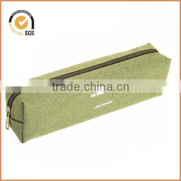 DONGGUAN new style dongguan factory customcanvas zipper pencil bag