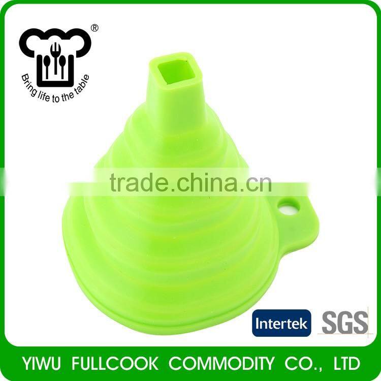 Hot sales portable utensils collapsible silicone canning funnel
