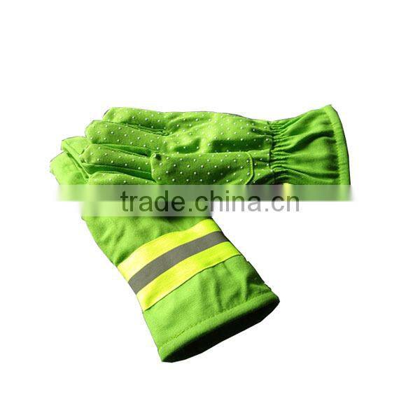 Green and Orange Fire Fighting Working Gloves