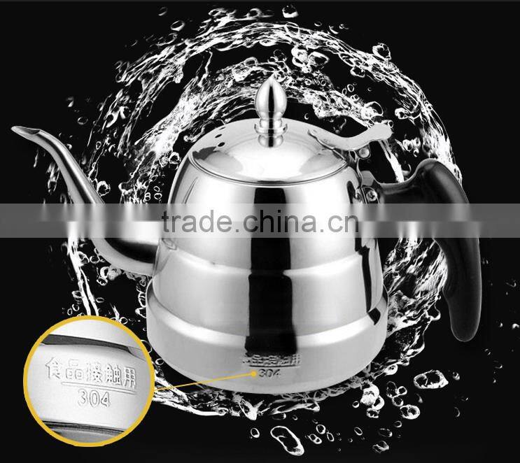 High quality restaurant Stainless steel serving tea kettle