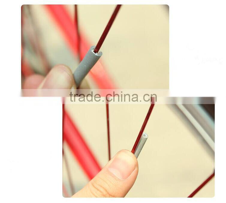 Pack of 12 Bike Cycling Bicycle Wheel Spoke Reflector Reflective Mount Clip Tube