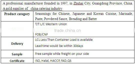 35g superior seasoing horseradish flavor Powdered Wasabi