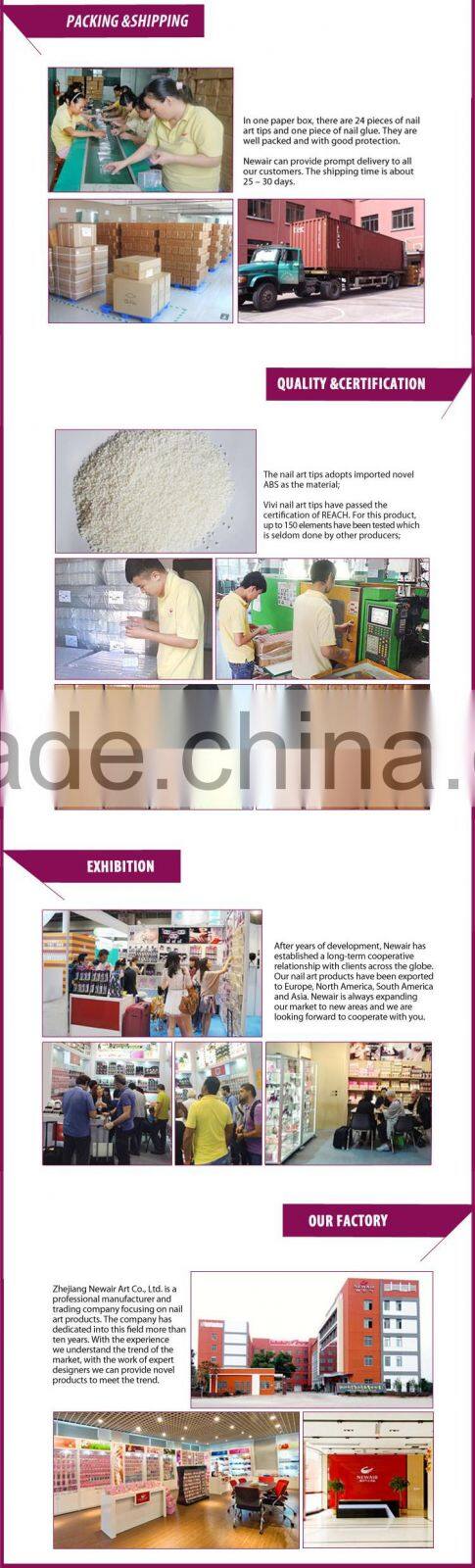 New designs fashion nail art sticker nail accessories press on nails