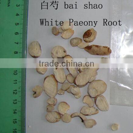 2016 new bai shao slice/white paeony root slice decoction pieces