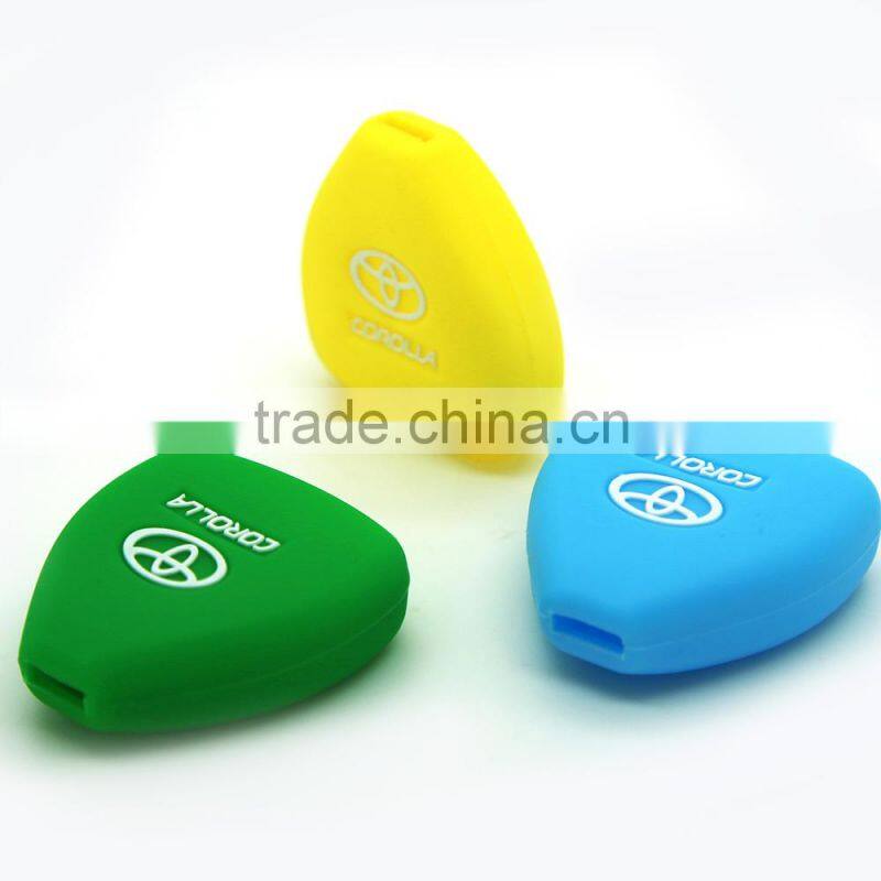 Wholesale Promotional Gift Silicone Car Key Cover Remote Car Key Case For Toyota