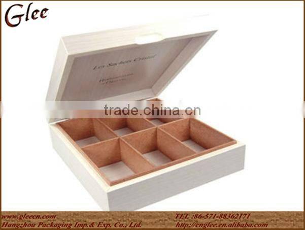Custom made tea bag storage boxes, Pine wood gift box