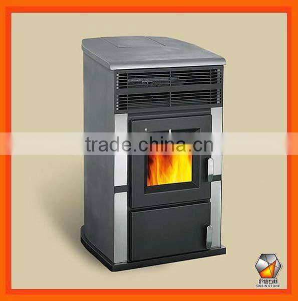 Orange Modern Wood Pellet Stove with CE certification