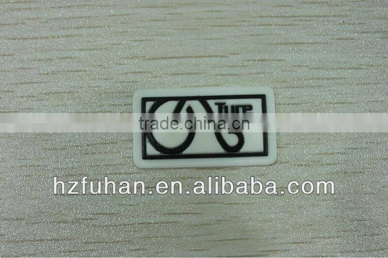 chair cover white rubberlabel in apparel