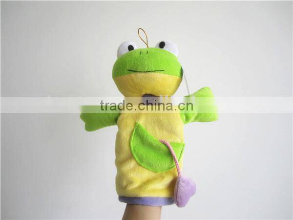 Cute toy puppet frog toy hand puppets for sale