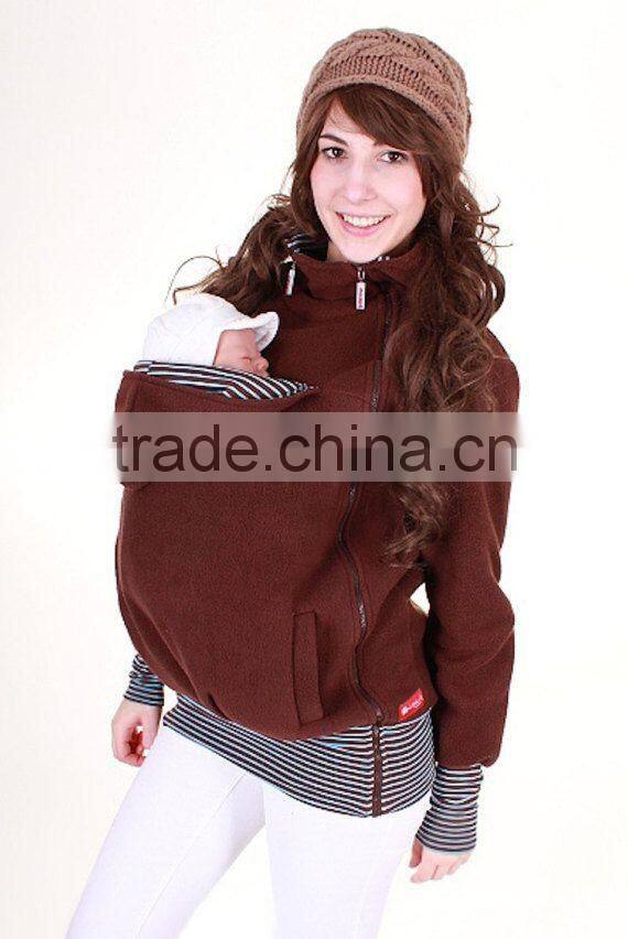 3 in 1 Multifunctional Baby and Mother Carriers Maternity Kangaroo Fleece Jacket Winter Hoodie Coat