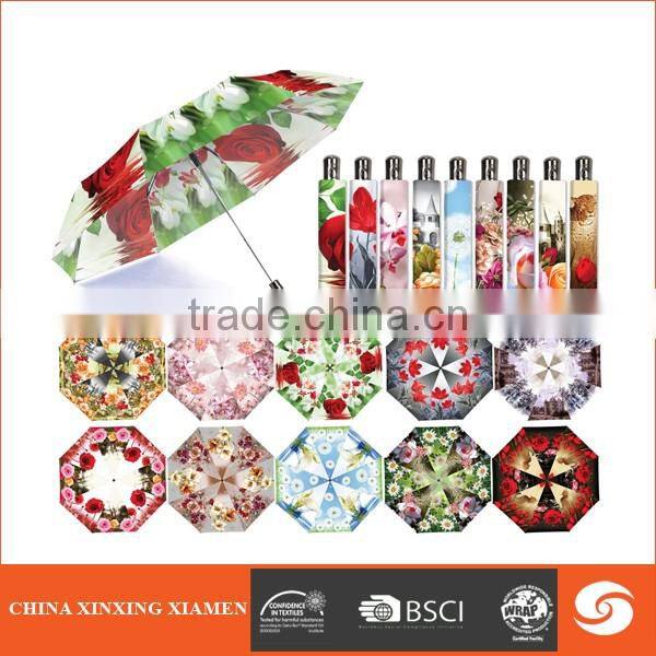 sunning rain 3 folding auto open umbrella for lady