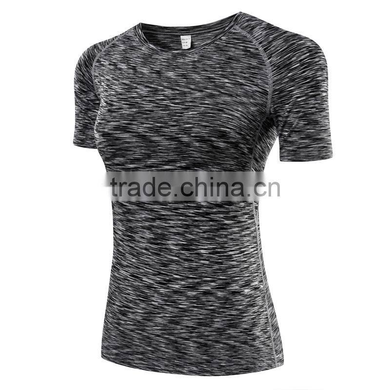 Fashion wholesale fitness apparel womens tights sport yoga t-shirt wear