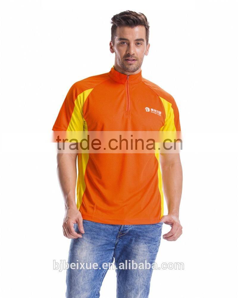 Latest design 2016 pattern custom printing orange polo t-shirts
