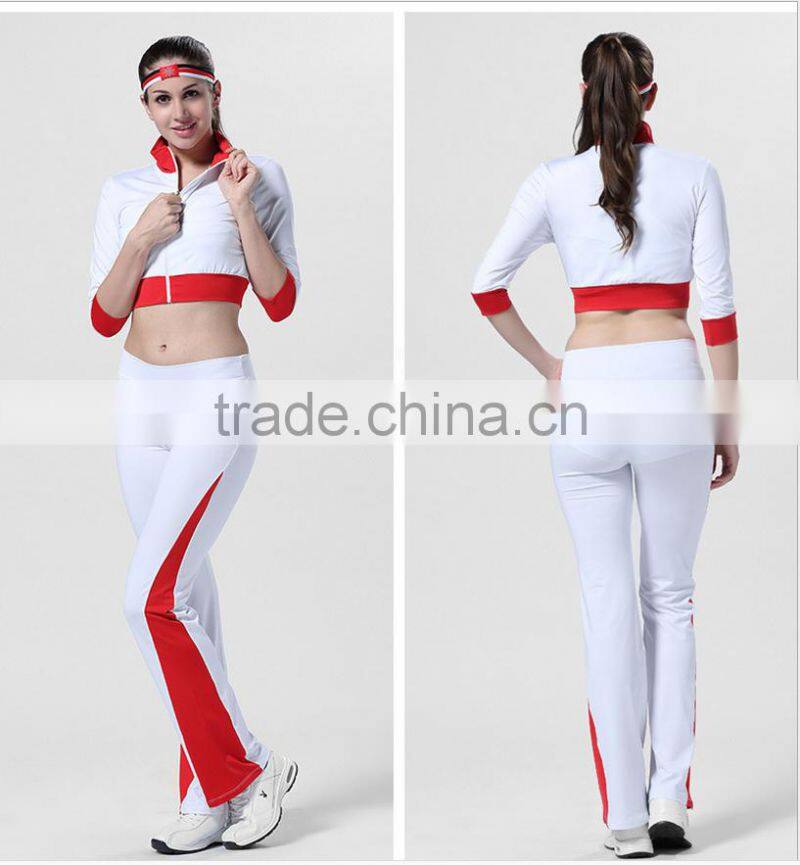 Fashion new style sportswear gym aerobics clothing set for lady