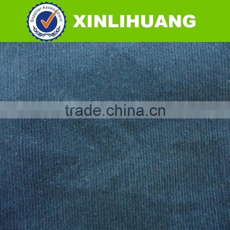 plain dyed wide wale cotton spandex stretch corduroy fabric