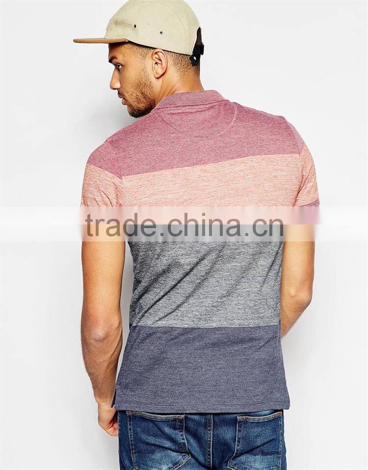 High quality Customized polo shirt design with combination, summer fashion men's four color polo shirt design with combination.