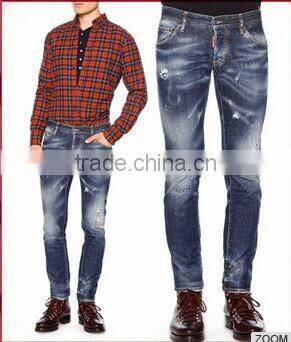 Biker Jeans Fashion Denim trousers(LOTK079)