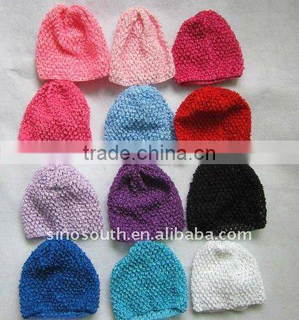 wholesale baby crochet hat with pattens flower
