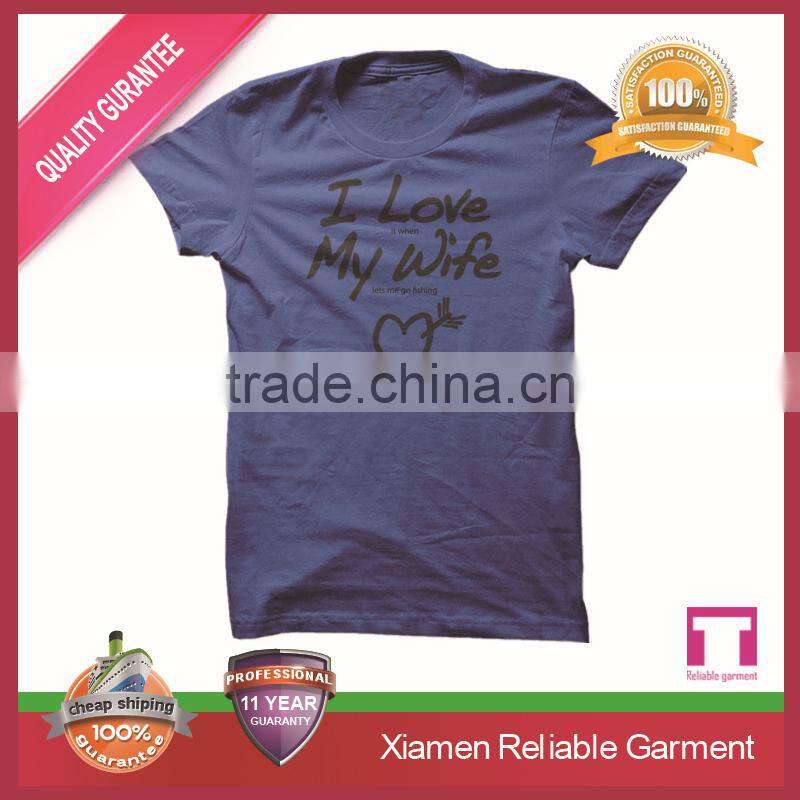 100% ring spun cotton t-shirt printing