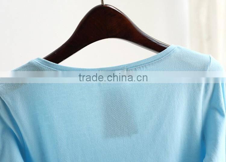 made in china! custom made ladies elastic bottom shirt ,women base shirt