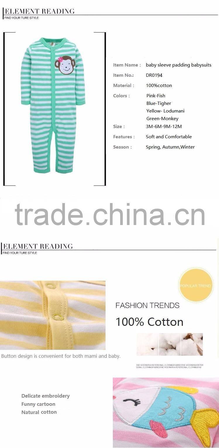 soft textile baby romper/baby suit