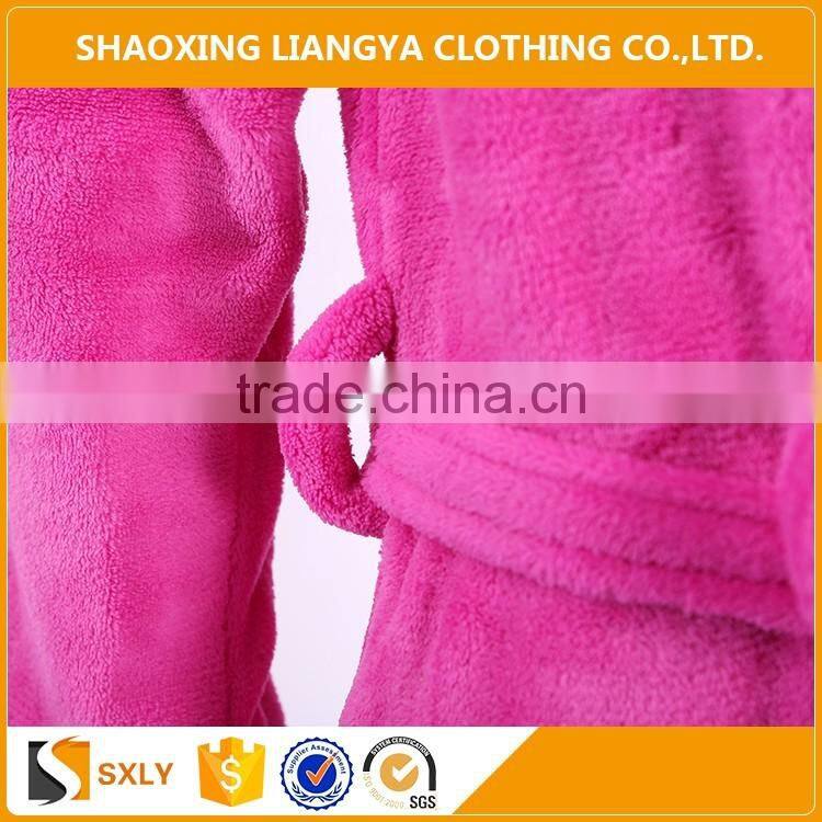 Soft Plain Fleece Hotel And Home Bathrobe Dropshipping Cloth Wholesale