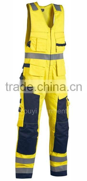 Sleeveless Flame Retardant Coverall With Reflective Tape