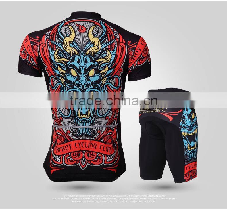 BEROY Fantastic Cycling Jersey, Mens Cycling Short Sleeve Jersey Trek Clothes Suit