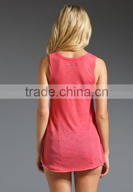 scoop neck polyester tank tops